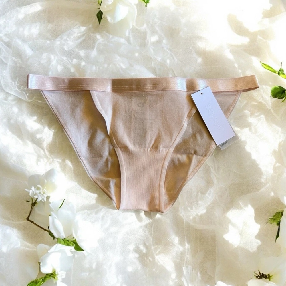 *NWT* Boody LyoLyte Hi-Cut Bikini Power Pink Size S 100% Biodegradable Vegan